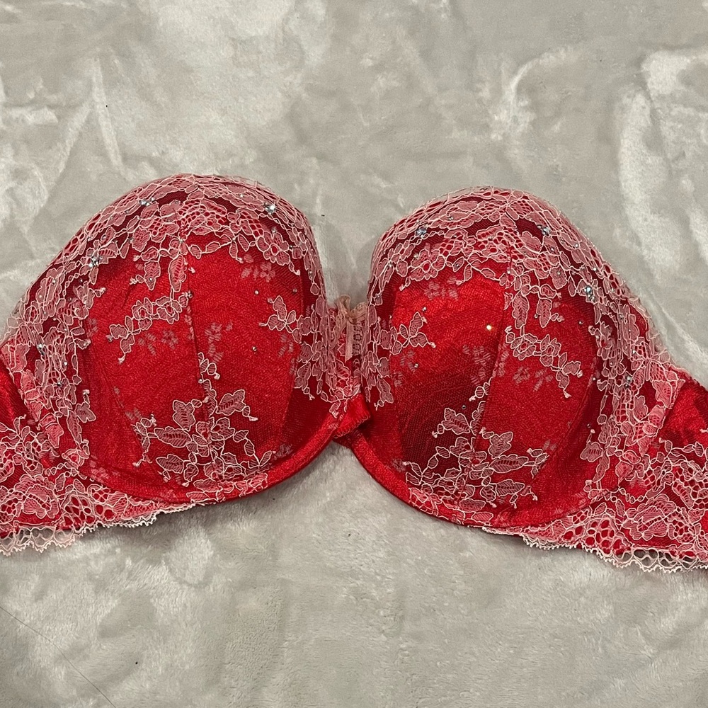 Victoria's Secret Red Lace Bra